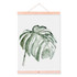 Watercolor Green Plant Leaf Poster A4 Wooden Framed Canvas Painting Modern Nordic Living Room Home Decor Wall Art Picture Scroll