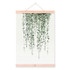Watercolor Green Plant Leaf Poster A4 Wooden Framed Canvas Painting Modern Nordic Living Room Home Decor Wall Art Picture Scroll
