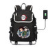 Demon Slayer: Kimetsu no Yaiba canvas School Bag Kamado Tanjirou USB charging Laptop Backpack