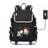 Demon Slayer: Kimetsu no Yaiba canvas School Bag Kamado Tanjirou USB charging Laptop Backpack