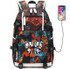 Game Cuphead Mugman usb charging canvas Laptop Backpack