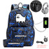 Undertale USB Anti-theft lock Backpacks with pen bag