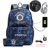 Supernatural USB Anti-theft lock Backpacks with pen bag