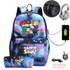 Rugrats in Paris USB Anti-theft lock Backpacks with pen bag