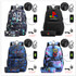 PS4 Play Station 4 USB Anti-theft lock Backpacks with pen bag