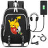 Pikachu Ball Game Funny Rucksack Backpack