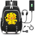 Pikachu Ball Game Funny Rucksack Backpack