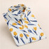 Dioufond Summer Floral Blouse Shirt Women Long Sleeve Tops Cotton Shirts White Navy Blouses Small Flower Blusas Femininas