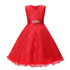 SQ253 Girls party wear clothing for children summer sleeveless lace princess wedding dress girls teenage well party prom dress