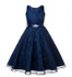 SQ253 Girls party wear clothing for children summer sleeveless lace princess wedding dress girls teenage well party prom dress