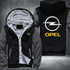 Opel Printing Pattern Thicken Fleece Zipper Hoodies Jacket