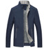Solid Color Stand Collar Male Bomber Jackets