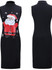 Stylish Women Xmas dress bodycon round neck sleeveless ladies casual party dress