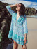 Floral V-neck Bohemia Mini Dress
