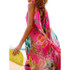 Printed Chiffon Loose Boho Beach Maxi Dress