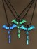 Vintage Cross Dragon Luminous Pendant Necklace