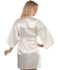 Satin Faux Silk Wedding Bride Bridesmaid Robes,White Bridal Dressing Gown/ Kimono