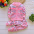 BibiCola Children winter baby girls boys Christmas clothing set kids thick warm clothes set infant