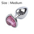 Heart Shaped Metal Anal Plug