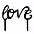 Love Wedding Cake Topper (Beautiful Handwriting /Cursive Writing)