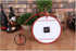 Penny Farthing Bicycle Wall Clock, Red
