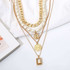 Multilayer Chains Pearl Necklaces