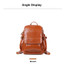 Backpack women luxury designer oil wax real leather large shoulders travel