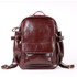 Backpack women luxury designer oil wax real leather large shoulders travel