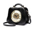 Handbags ladies personalized fun fashion clock shape leather luxury designer famous brands shoulder
