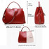 Handbag women genuine leather bag fashion crocodile pattern tassel crossbody shoulder