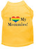 I Heart My Mommies Screen Print Dog Shirt