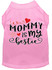 Mommy Is My Bestie Screen Print Dog Shirt