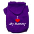 I Love My Mommy Screen Print Pet Hoodies Size