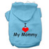 I Love My Mommy Screen Print Pet Hoodies Size