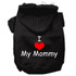 I Love My Mommy Screen Print Pet Hoodies Size