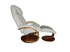 Comfort Chair Company Oslo Collection by Mac Motion Bergen Recliner and Ottoman in Teatro Linen Fabric