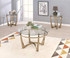 ACME Furniture 81610 Orlando II Coffee Table, Champagne/Clear Glass