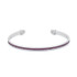 Channel-Set Amethyst Purple Cubic Zirconia Cuff