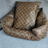 lv dog bed brown 412#