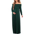 Maternity Off Shoulder Long Sleeve Full Length Dress