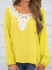 V Neck Loose Fitting Lace Blouses