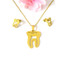 Tooth Pendant Necklace And Tooth Earrings Jewelry Set For Dentist Gift