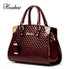Women Genuine Patent Leather Handbags luxury Shoulder Crossbody Bag Handbag Designer Purse Satchel Messenger Bag Ladies Tote bag