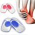 Women Men Silicon Gel Heel Cushion Insoles Soles Protectors To Relieve Foot Pain
