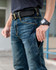 Men New Slim Fit Casual Jeans Mid waist pants