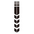 Motorcycle Reflective Sticker Wheel Car Decal on Fender Waterproof 34x5cm dropshiping H0207