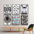 6 Piece Motivational Poster Prints Decorative Picture Canvas Painting Home Decor Wall Art Unframed