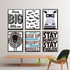 6 Piece Motivational Poster Prints Decorative Picture Canvas Painting Home Decor Wall Art Unframed