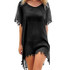Chiffon Tassels Beach Wear Women Swimsuit Cover Up Swimwear Summer Bathing Suits Mini Dress Loose