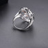 Natural Garnet Engagement Ring Gemstone Topaz Solid 925 Sterling Silver Rings Fine Elegant